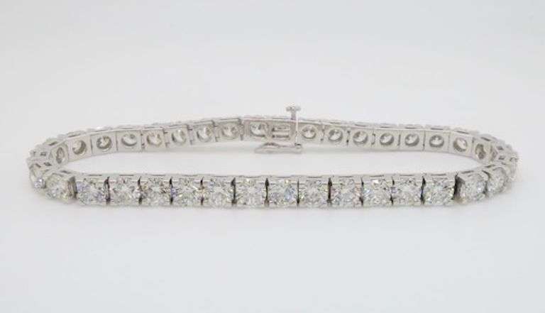 19.05CTW Earth Mined Diamond Tennis Bracelet