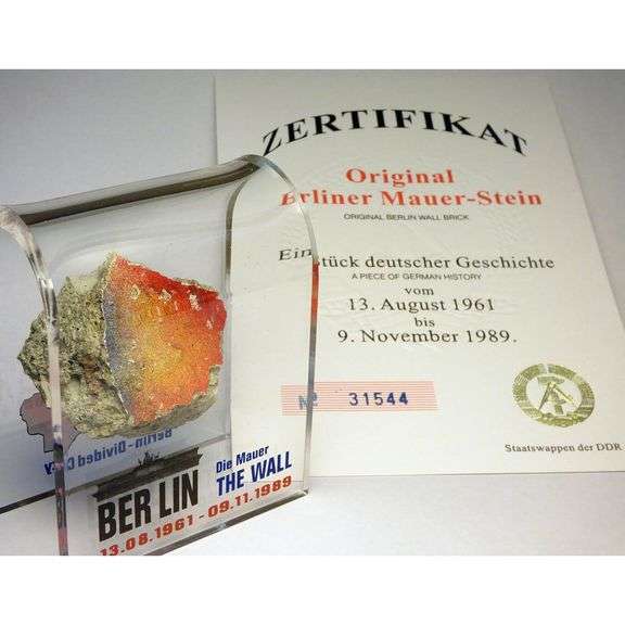 Original Fragment Berlin Wall Piece Encased