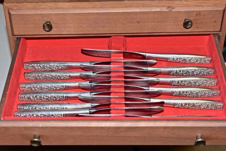 Phenomenal Set of Towle Contessina Sterling Flatware