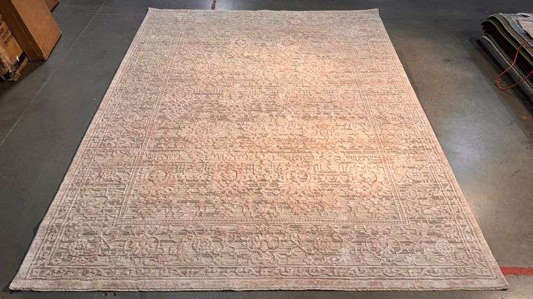 Magnificent Carved Design Area Rug 8x11