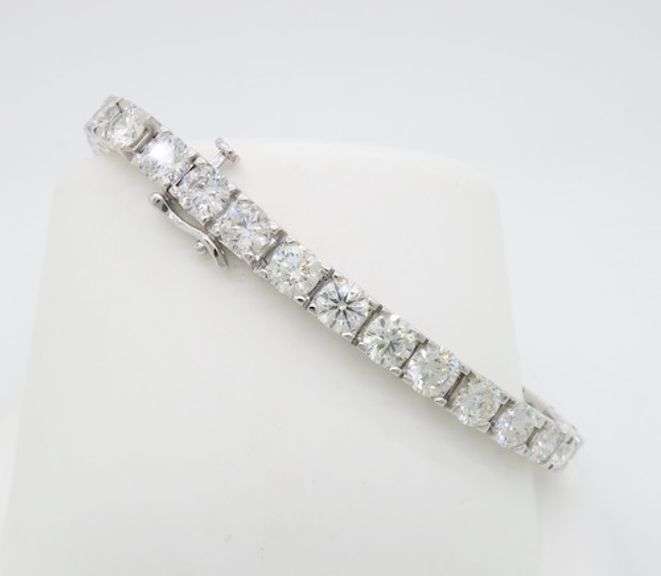 19.05CTW Earth Mined Diamond Tennis Bracelet