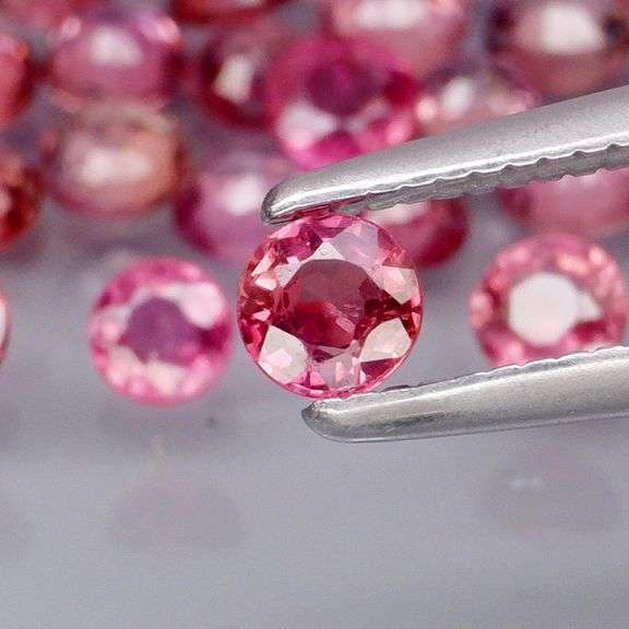 Untreated!!! 3.40ct fancy rose colored Songean Sapphire set!