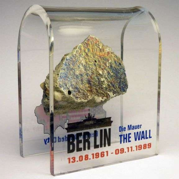 Original Fragment Berlin Wall Piece Encased