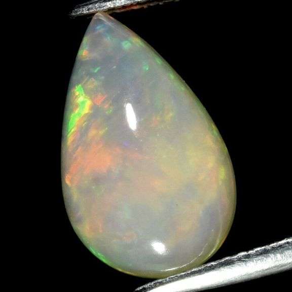 Glowing! 3.74ct floral patterned Jelly Opal