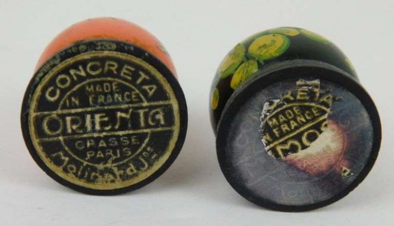 2 1920's French Molinard Concreta Perfume Solids