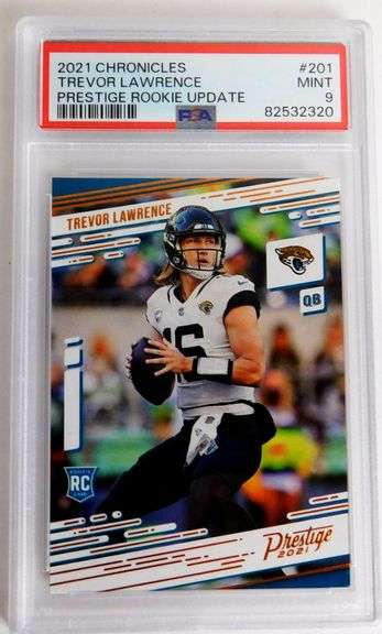 Trevor Lawrence 2021 Panini Rookie Football Card, MT 9