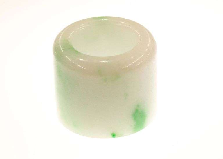 Antique Jadeite Archer's Ring