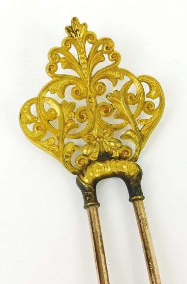 Beautiful Antique Victorian Filigree Hair Pin