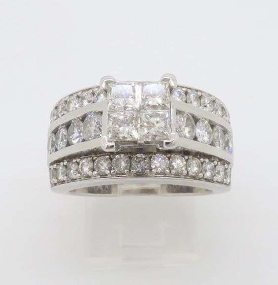 3CTW Diamond Encrusted Ring