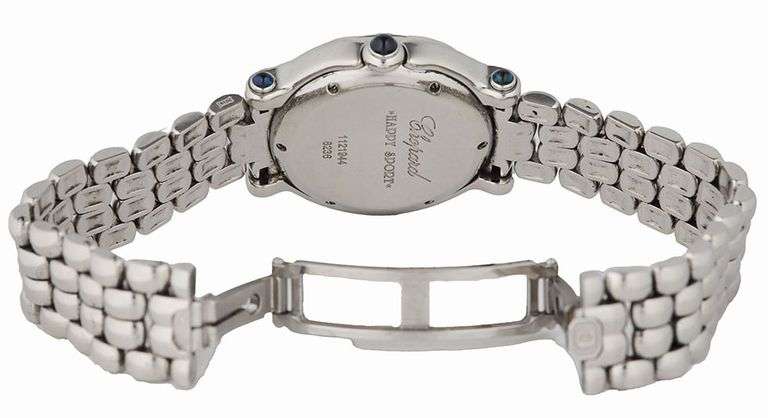 Chopard Happy Sport Classic 27/8236, 32mm, Round Quartz, Stainless Steel Ladies Watch W/Box and Pape