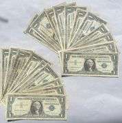 20 Mainly 1957 Series $1 Silver Certificates