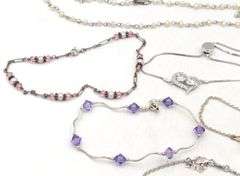 Vintage 925 sterling silver group lot of 6 bracelets