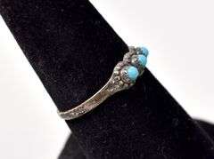 Turquoise Gemstone Ring in Sterling Silver