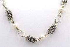 Michael Dawkins 925 sterling silver pearl necklace
