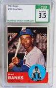 Ernie Banks 1963 Graded Baseball Card, 3.5 VG