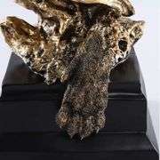 The King Golden Lion Head Statue