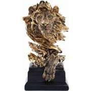 The King Golden Lion Head Statue