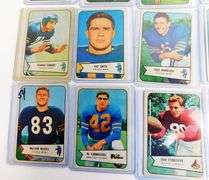 Lot of 16 Bowman Gum 1954 Football Cards