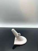 Dazzling 14 K White Gold Plate 3.05 Ct Yellow Fire Moissanite Ring