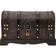 Handmade Pirate Treasure Chest Storage with Lock