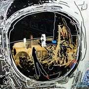 Spectacular one-of-a-kind mixed media on canvas by Chad Fandel