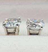 Sparkling 2.04 Ct VVs1 F-G Lab Simulated Diamond Earrings