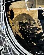 Spectacular one-of-a-kind mixed media on canvas by Chad Fandel