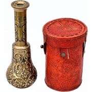 Royal Pirates Dollond London Spyglass Brass & Leather Telescope with Case