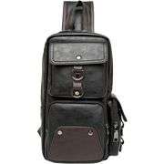 Genuine Leather Sling Bag Crossbody Backpack