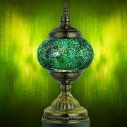 Marrakech Turkish Mosaic Lamp Vintage Green