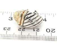 David Yurman 2 tone Acorn earrings in 925 sterling silver