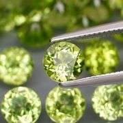 Round cut! Untreated! Matched! 16.34ct Peridot set!