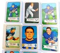 Lot of 16 Bowman Gum 1954 Football Cards