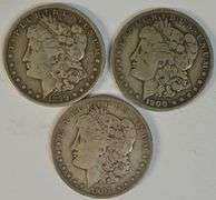 Scarce 1899-S, 1900-S, & 1901-S Morgan Silver Dollars