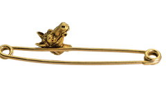 Vintage Horse Pin Brooch - 18K (750) Yellow Gold 7.8 Grams