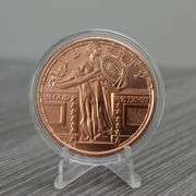 Liberty Quarter 1 oz Pure .999 Copper Collectible Coin