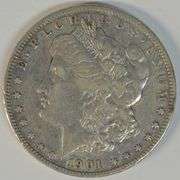 Sharp high end circ 1901-S Morgan Silver Dollar. Key date
