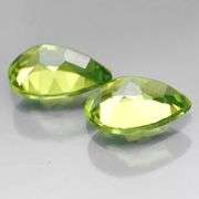 Gorgeous 2.96ct richly colored set of Pakistani Peridot