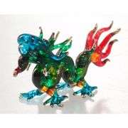 Hand Blown Glass Miniature Chinese Dragon Figurine
