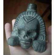 Aztec Death Whistle Authentic Screams Obsidian Black