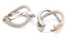 14kt White gold earrings