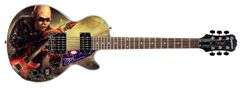 Joe Satriani Signed Custom 1/1 Surfing w Alien Epiphone Graphics Guitar ACOA