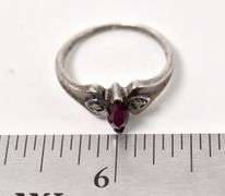 Pink Sapphire Gemstone Ring in Sterling Silver