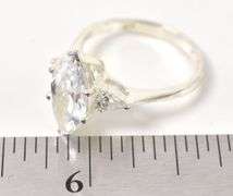 CZ Gemstone Ring in Sterling Silver