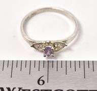 Amethyst Gemstone Ring in Sterling Silver