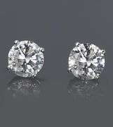Sparkling 2.04 Ct VVs1 F-G Lab Simulated Diamond Earrings