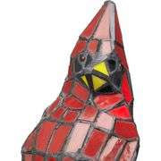 Cardinal Stained Glass Estate Lamp