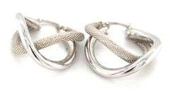 14kt White gold earrings