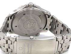 Omega Seamaster 300 Chronometer blue dial on steel bezel automatic watch