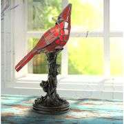 Cardinal Stained Glass Estate Lamp